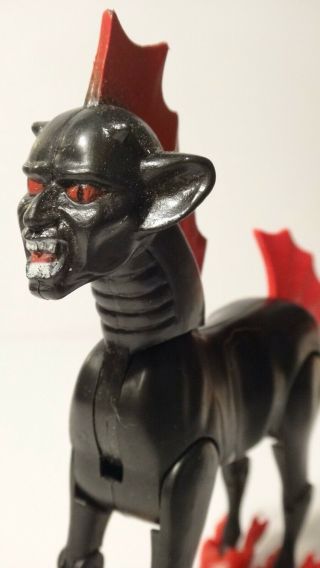 Vintage Dragonriders of the Styx Fantar Black Demon Horse Figure 3