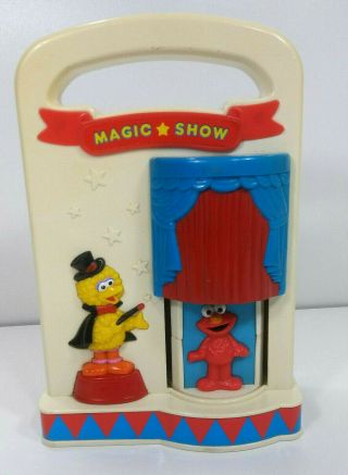 Sesame Street Magic Show Toy 1993 Tyco Big Bird Ernie Cookie Monster Elmo Vtg