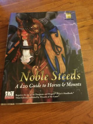 D&d D20 Avalanche Press Noble Steeds A D20 Guide To Horses & Mounts