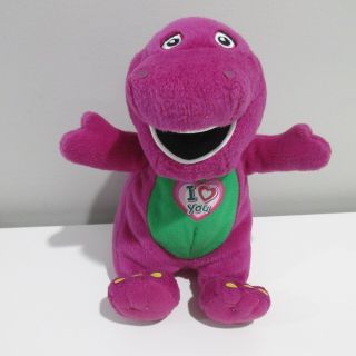 10 " Plush Toy Doll Barney The Purple Dinosaur Singing I Love You Song