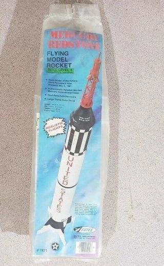 Estes Flying Model Rocket - Mercury Redstone 1921 1980 
