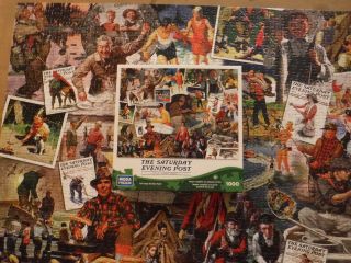 Mega Puzzles The Saturday Evening Post 1000 Piece Jigsaw Puzzle Complete