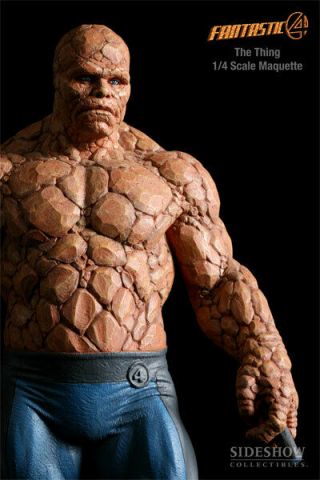 Sideshow Marvel Fantastic Four The Thing 1/4 Scale Maquette Statue Figure Bust