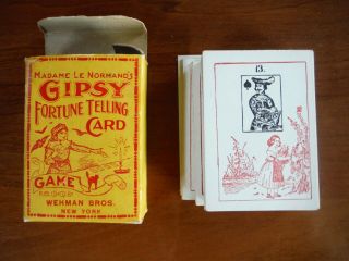 Gipsy Fortune Telling Card Game - Wehman Bros.  - Early 1900 