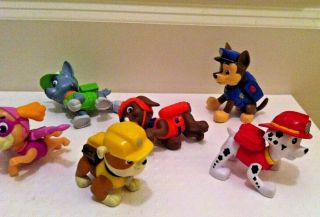 Paw Patrol Complete Set Of 6 Pups In Action Poses