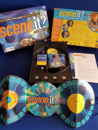 2003 Scene It? Music Edition The Dvd Board Game Complete Mattel Like