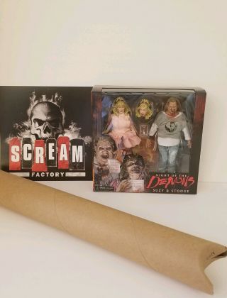 Neca Night Of The Demons 2 - Pack Suzanne,  Stooge Figures & Scream Factory Poster