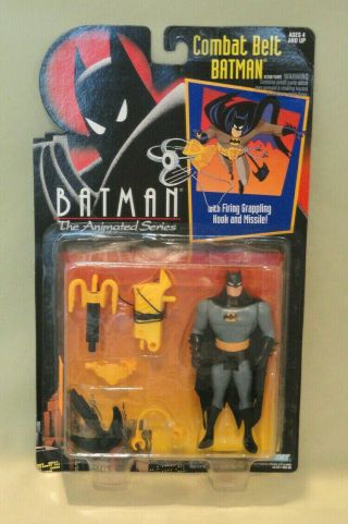 Batman Animated Series Combat Belt Figure Carded Kenner 1992 Rare Vintage Robin