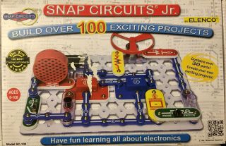 Elenco Snap Circuits Jr.  Sc - 100 Electronics Exploration Kit Complete