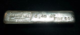 5.  45 Oz.  999 Silver Bar | The Bunker Hill Company | 22 | Kit Kat Bar (ss8689)