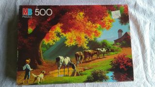 Vintage Paul Detlefsen Good Old Days 500 Pc Jigsaw Puzzle Close Of Day 4181 - 7