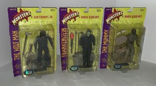 Set Of (3) Sideshow Toy Universal Studios Monsters Series 1 Figures -