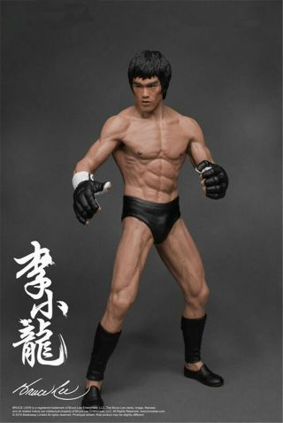 7.  5 " Bruce Lee Action Figure Kung Fu Model Pvc Statue Collector Decor Gift Box