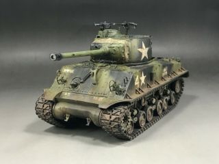 1/48 Built Hobbyboss 84804 Wwii U.  S M4a3e8 Easy Eight Tank Model
