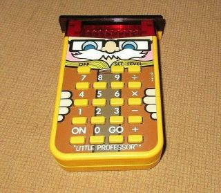 Vintage 1978 Texas Instruments Little Professor Electronic Calculator Guc