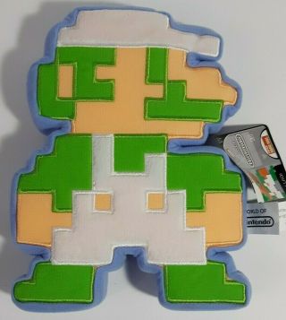 Mario 8 Bit Luigi Plush Nintendo 9 Inch Series 1 - 1 Toy Rare