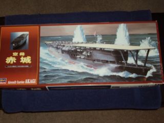 Classic Hasegawa 1/450 Scale Ijn Aircraft Carrier Akagi - Open With Parts