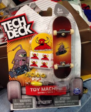 Tech Deck Toy Machine Series 1 Ultra Rare Jeremy Leabres Skateboard Fingerboard