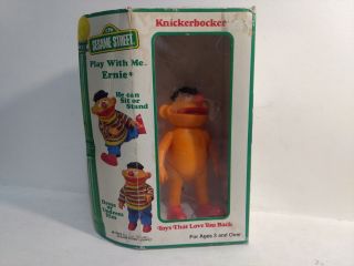 Knickerbocker 1981 Sesame Street Play With Me Ernie Figure T2055