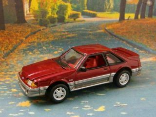 3rd Gen 1979 - 1993 Fox Body Ford Mustang 5.  0 Gt 1/64 Scale Limited Edition G