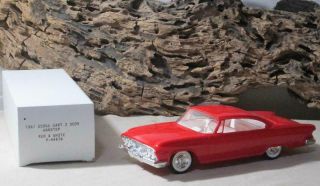 Dealer Promo Model Car 1961 Dodge Dart Phoenix Dark Red On White 2 Door P - 4461b