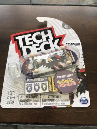 Tech Deck Rare Finesse Sonic Skateboards Fingerboards Series 12