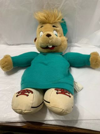 Vintage Alvin And The Chipmunks Theodore Chipmunk 17 " Plush Puppet Toy