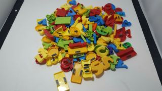 Magnetic Alphabet Letters & Shapes Toy Plastic Assorted Colors And Size