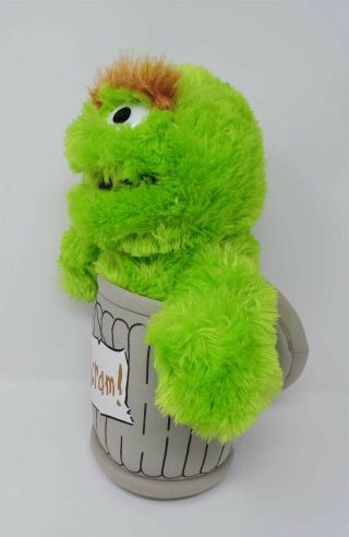 Sesame Street Oscar The Grouch Plush In Trash Can Scram 14 