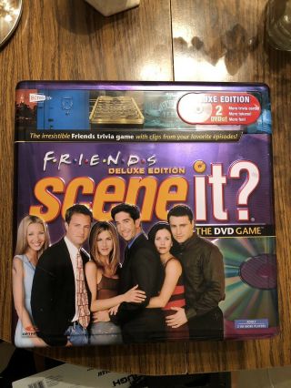 Friends Deluxe Edition Scene It? The Dvd Game Tin Box - Euc