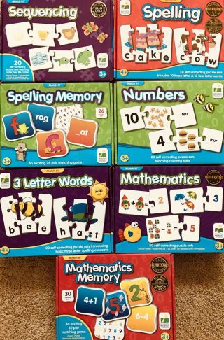 The Learning Journey Sequencing Spelling Numbers Math Match Puzzles 3,