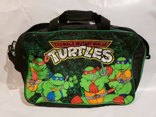 Vintage Tmnt Teenage Mutant Ninja Turtles Kids Travel Bag 1989 Mirage Studios
