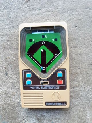 Mattel Baseball Vintage Electronic Handheld Tabletop Video Game