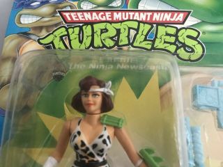 1992 TMNT April O ' neil Ninja Newscaster Teenage Mutant Ninja Turtles 3