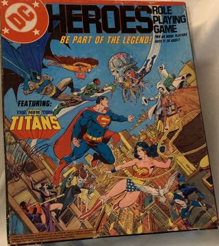 Mayfair Dc Heroes Role Playing (1st Edition) Box Vg,  With Look