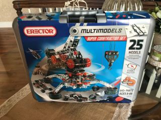 Erector Multimodels Construction Set Meccano 25 Models With 640 Parts