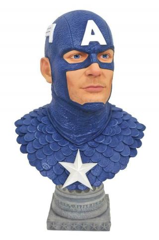 Legends In 3d Marvel Comics Captain America 1/2 Scale Bust Avengers