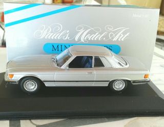 1/43 MINICHAMPS Mercedes 450 SLC,  silver,  hard top,  1972 - 80, 2