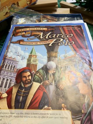 The Voyages Of Marco Polo Board Game Plus Agents Of Venice,  Character Ex 3