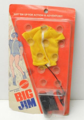 Big Jim Mattel Vintage Skin Diving 8855 In Package 1973
