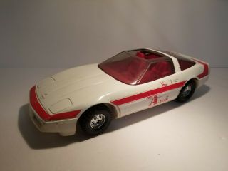 1983 Vintage The A Team White Convertible Corvette Ertl 1:16 Scale Tv Show Face