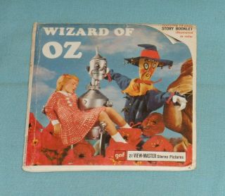 Vintage Wizard Of Oz View - Master Reels Packet With Booklet