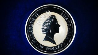 1994 Silver Kookaburra 1 Kilo.  999 Silver Australia 30$ Coin 2