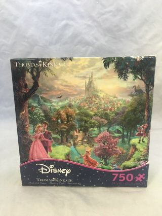 750 Piece Jigsaw Puzzle Thomas Kinkade Disney Dreams Sleeping Beauty