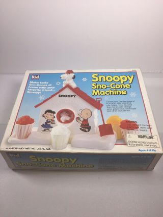 Vintage Snoopy Sno - Cone Machine Snow Slushy Peanuts Gang Early 90 