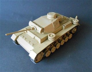 Vintage & Very Rare Nichimo 1/30 German Ww2 Panzer Iii Ausf.  M Built Kit