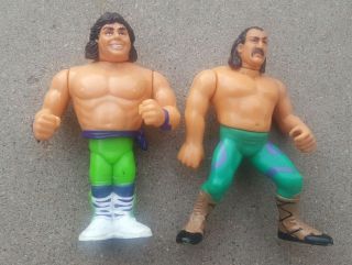 Wwf Jake The Snake Roberts,  Another Wrestler Wrestling Figure 1990 Wwe Wcw