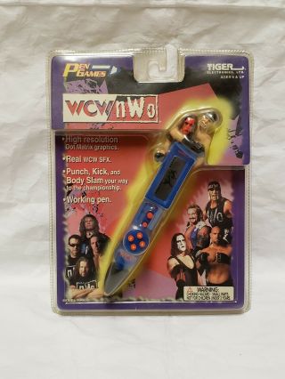 Vintage Wrestling Game Pen 1999 Tiger Electronics Wcw Nwo Hulk Hogan In Pack