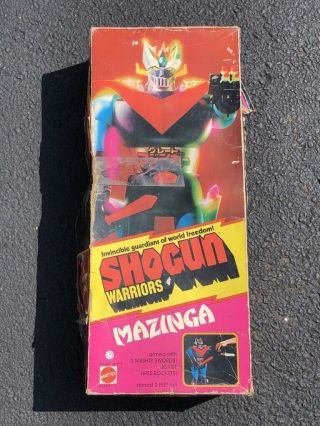 Vintage Mattel Shogun Warrior Mazinger Z Jumbo Machinder 24” Figure Box Only A10