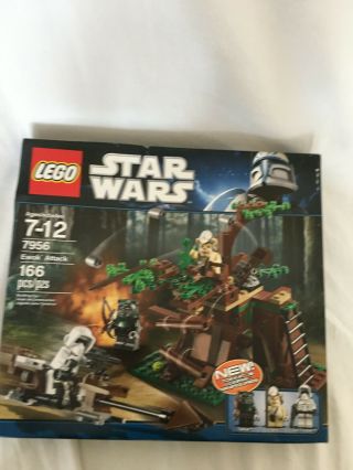 Lego Star Wars Ewok Attack 7956 With Box